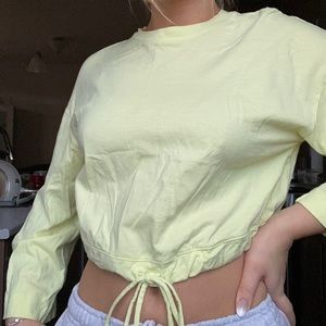 Aritzia yellow long sleeve